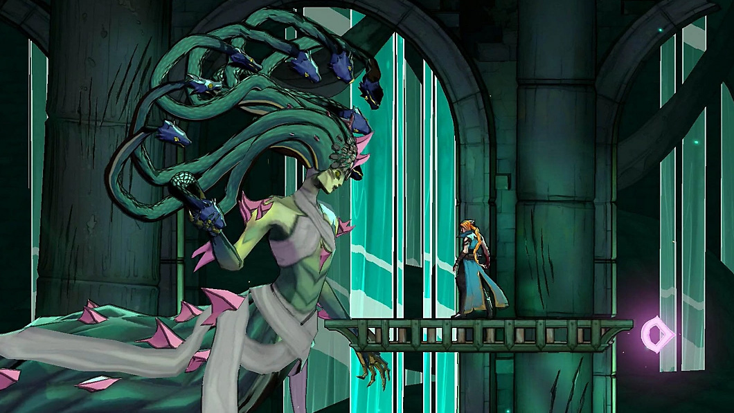 Medusa serpentina nella sua arena contro Rose Belmont