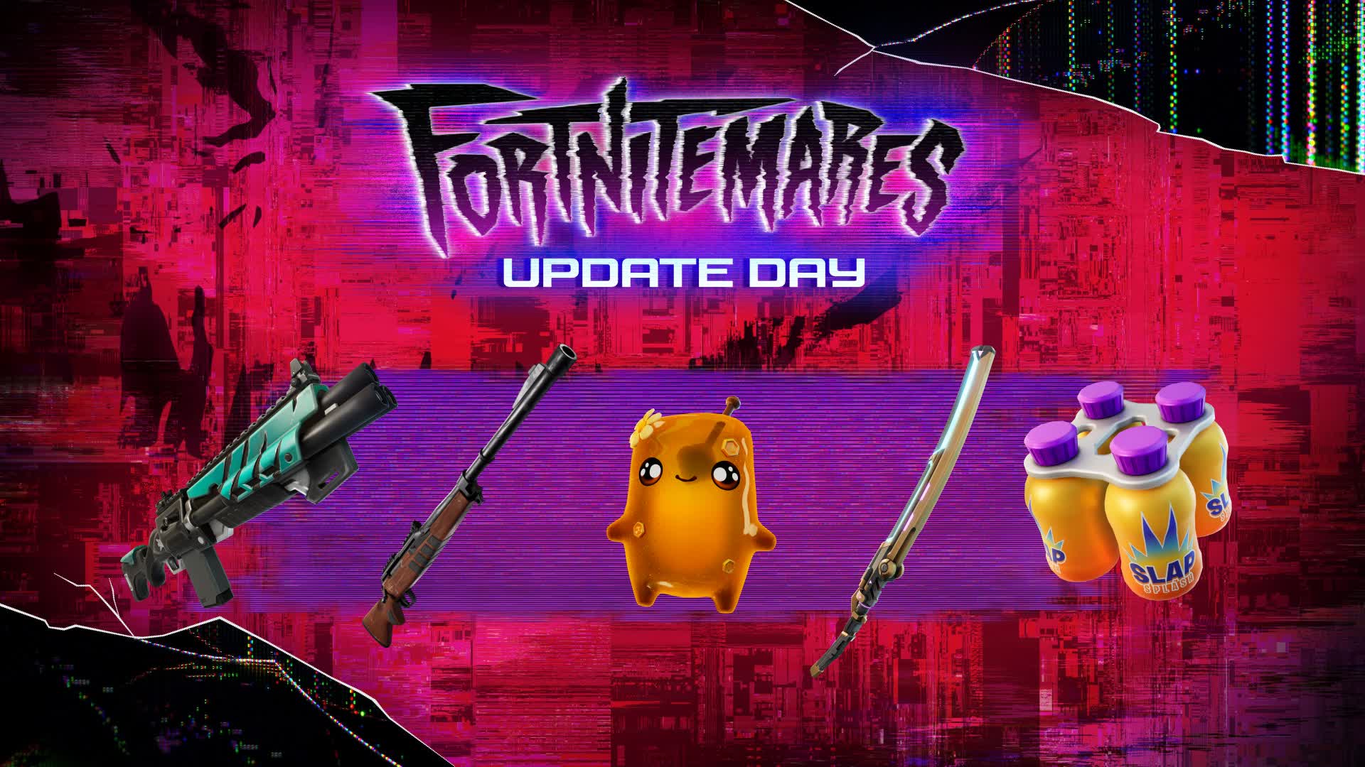 Fortnite 42.40, immagine ufficiale dell'aggiornamento con nuovo Spiritello, armi e Loot Hack