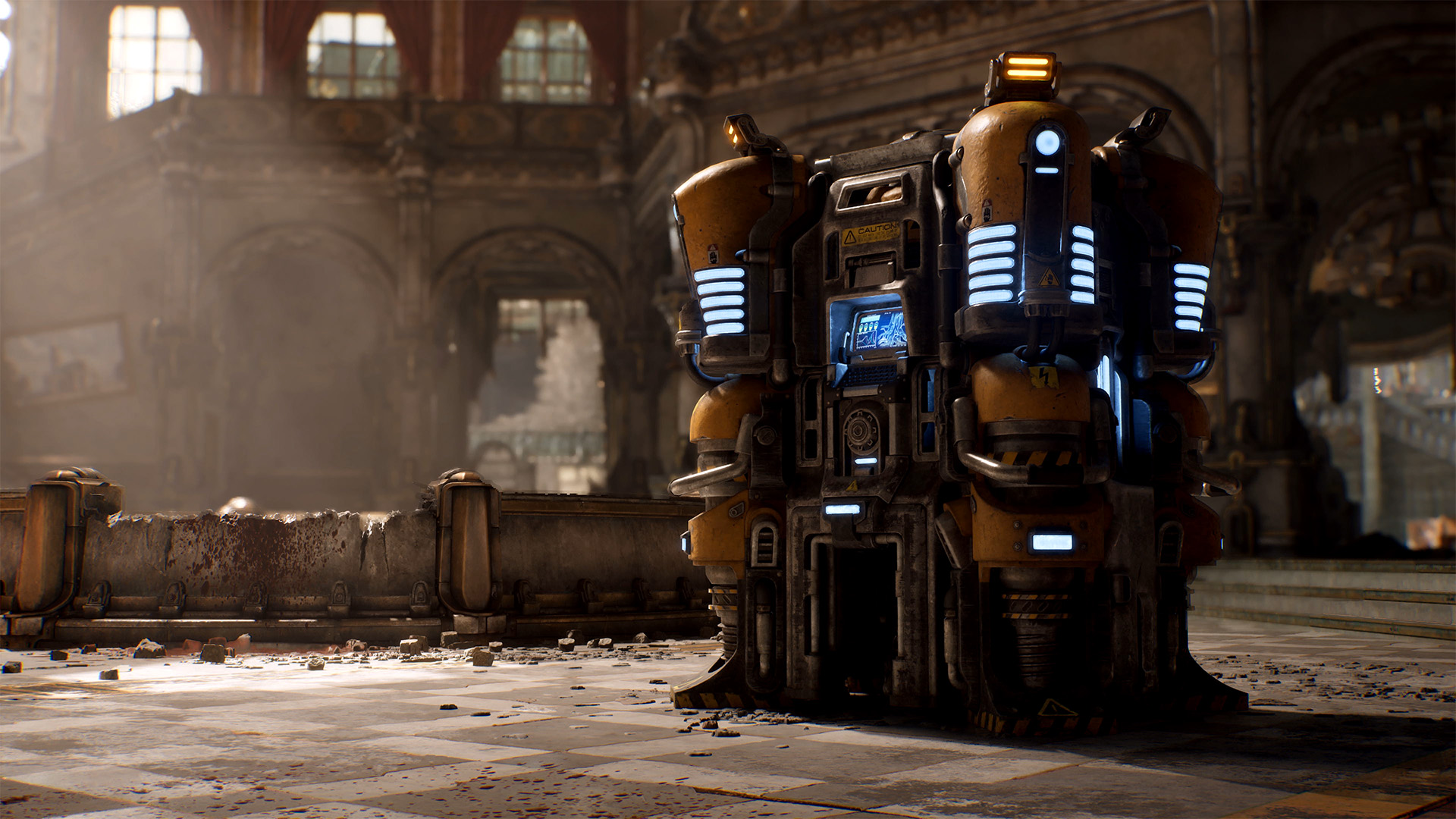 Dispositivo R.I.G. in una zona di Kalona in Gears of War: E-Day