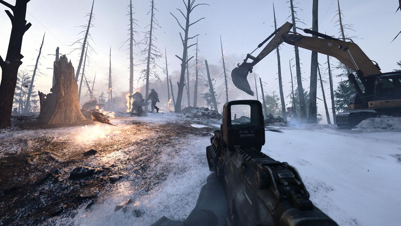 Scena di combattimento nella campagna di Modern Warfare 4